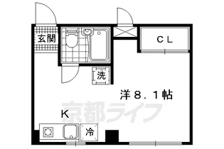 サンローラン新十条【4階】の間取り