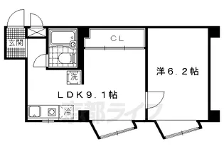 サンローラン新十条【3階】の間取り
