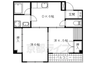 大生山科ビルヂング【2階】の間取り
