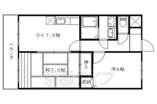 Millennium加納【2階】の間取り