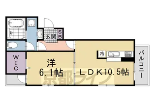 京都府京都市伏見区竹田西段川原町【アパート】の間取り