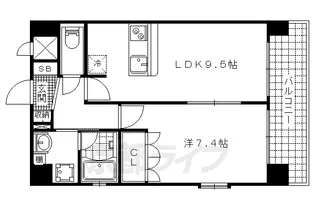音羽ハイツ【5階】の間取り