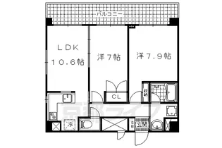 音羽ハイツ【5階】の間取り