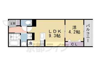 アート樟葉Ⅲ【1階】の間取り