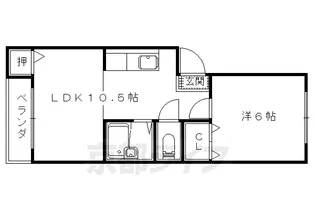 レジデンスK6【102号室】の間取り