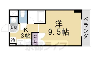 カルテットKOBORI B棟【308号室】の間取り