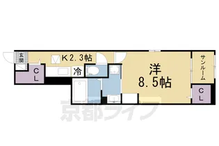 グリーン【101号室】の間取り
