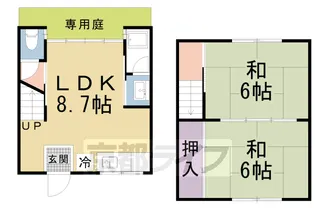中畑荘 1棟【2号室】の間取り