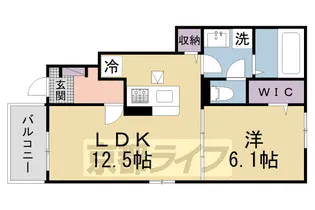 大阪府枚方市田口2丁目【アパート】の間取り