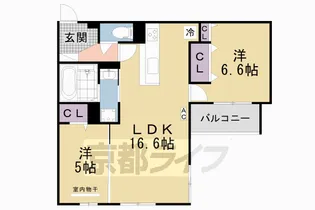 Clivia deux【302号室】の間取り