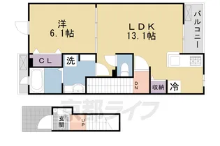 カルマカサ【202号室】の間取り