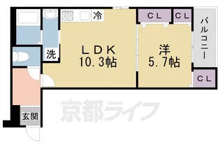 シャルム ド グレイス【303号室】の間取り