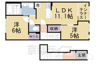 Chroma Meadows(クロマ・メドウズ)【202号室】の間取り