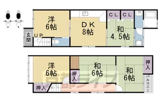 京都府京都市山科区西野後藤【一戸建】の間取り