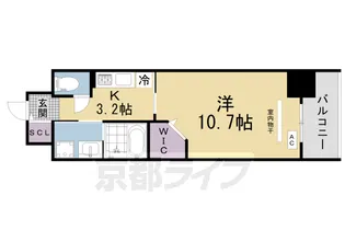 大阪府枚方市岡本町【マンション】の間取り