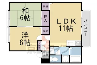レジデンスクズハ【203号室】の間取り