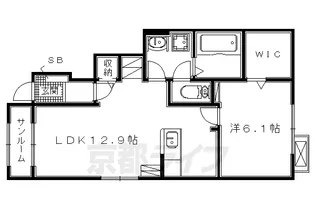 ステラハウス【102号室】の間取り