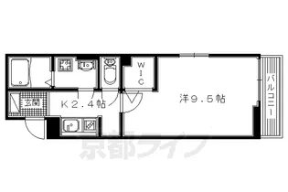 大阪府枚方市走谷2丁目【アパート】の間取り