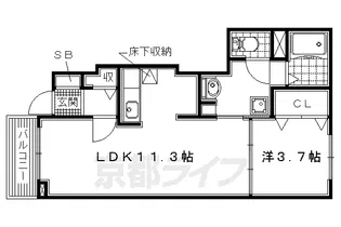 ひまわり【102号室】の間取り