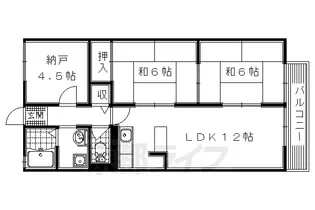 ヒルサイドテラス【105号室】の間取り