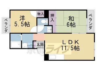 ダブルツリー1番館【202号室】の間取り