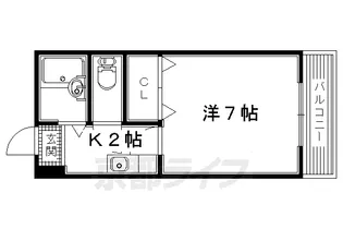 1Kの間取り画像