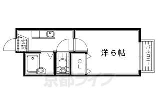 サマックス山之上【201号室】の間取り