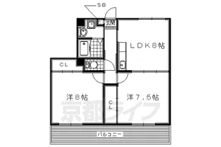 EsperoⅡ【203号室】の間取り