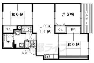 大阪府枚方市長尾元町7丁目【アパート】の間取り