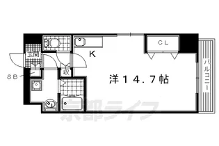 LA VITAROSA 松栄【214号室】の間取り