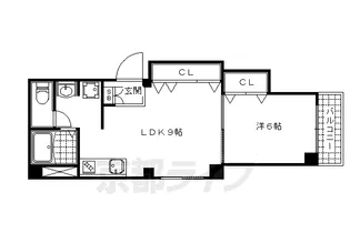 プレステージ琴弾山【301号室】の間取り