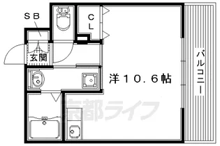 ルーセントオーデンアネックス【105号室】の間取り