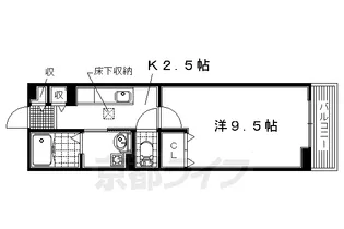 大阪府枚方市渚東町【アパート】の間取り