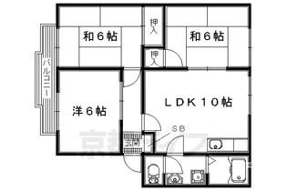 ウィンディア長村Ⅱ【201号室】の間取り