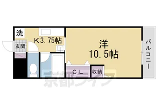 べレール岡山手【2階】の間取り