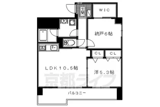 ベロフィオーレ宮之阪【705号室】の間取り