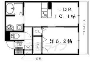 大阪府枚方市伊加賀西町【アパート】の間取り