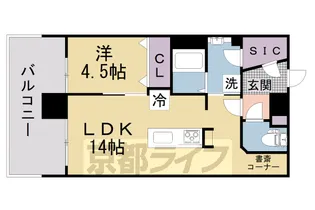 大阪府枚方市宮之阪1丁目【マンション】の間取り