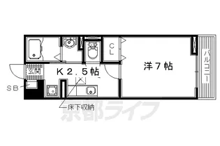 1Kの間取り画像