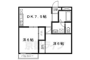 ハイツ宮ノ前【204号室】の間取り