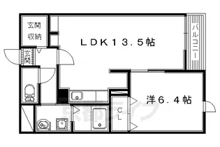 大阪府枚方市出口6丁目【マンション】の間取り