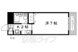 ドミールキタヤマ【105号室】の間取り
