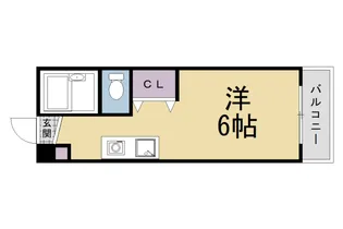 レオハイム長尾Ⅲ【318号室】の間取り
