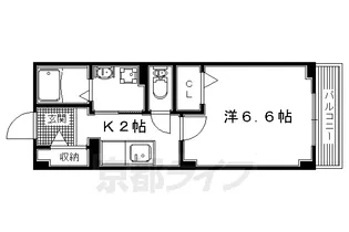 1Kの間取り画像