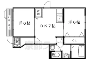 ラベンダー長尾【101号室】の間取り