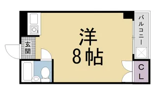 マンション渚【1階】の間取り