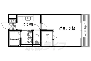 ブルースカイ山宗【203号室】の間取り