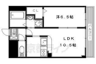 アンプルールフェールベレーザ【305号室】の間取り