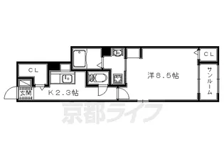 カーサグランデ SN【102号室】の間取り