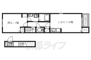 カーサグランデ SN【201号室】の間取り
